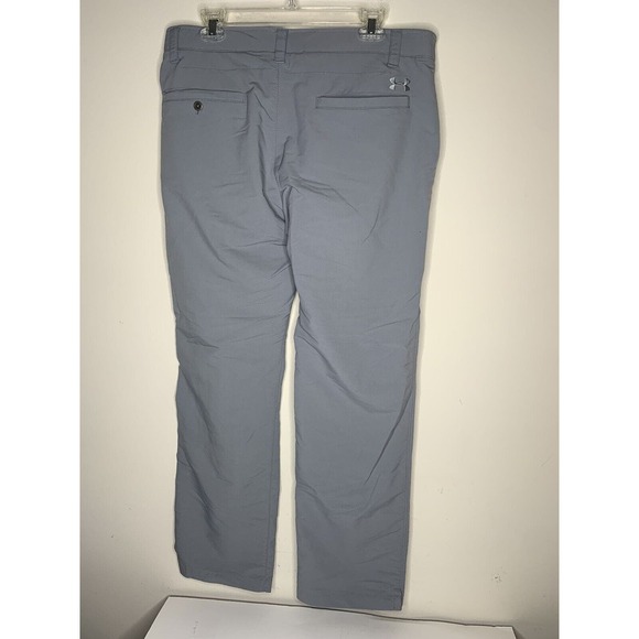 Under Armour Golf Pants Men 36x33 Gray UA Match Play Loose Fit Performance - Picture 3 of 8